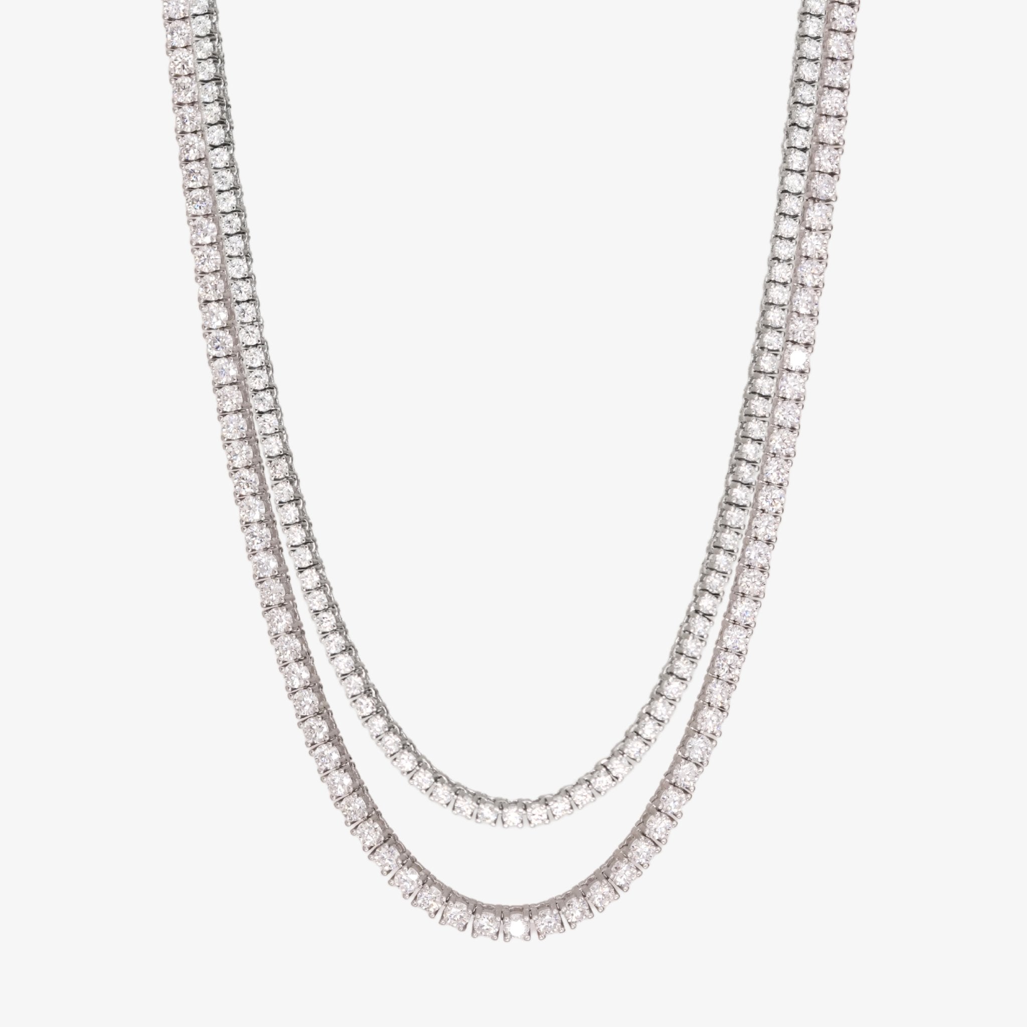 Moissanite Tennis Chain Set (3MM and 2MM) CRNCY
