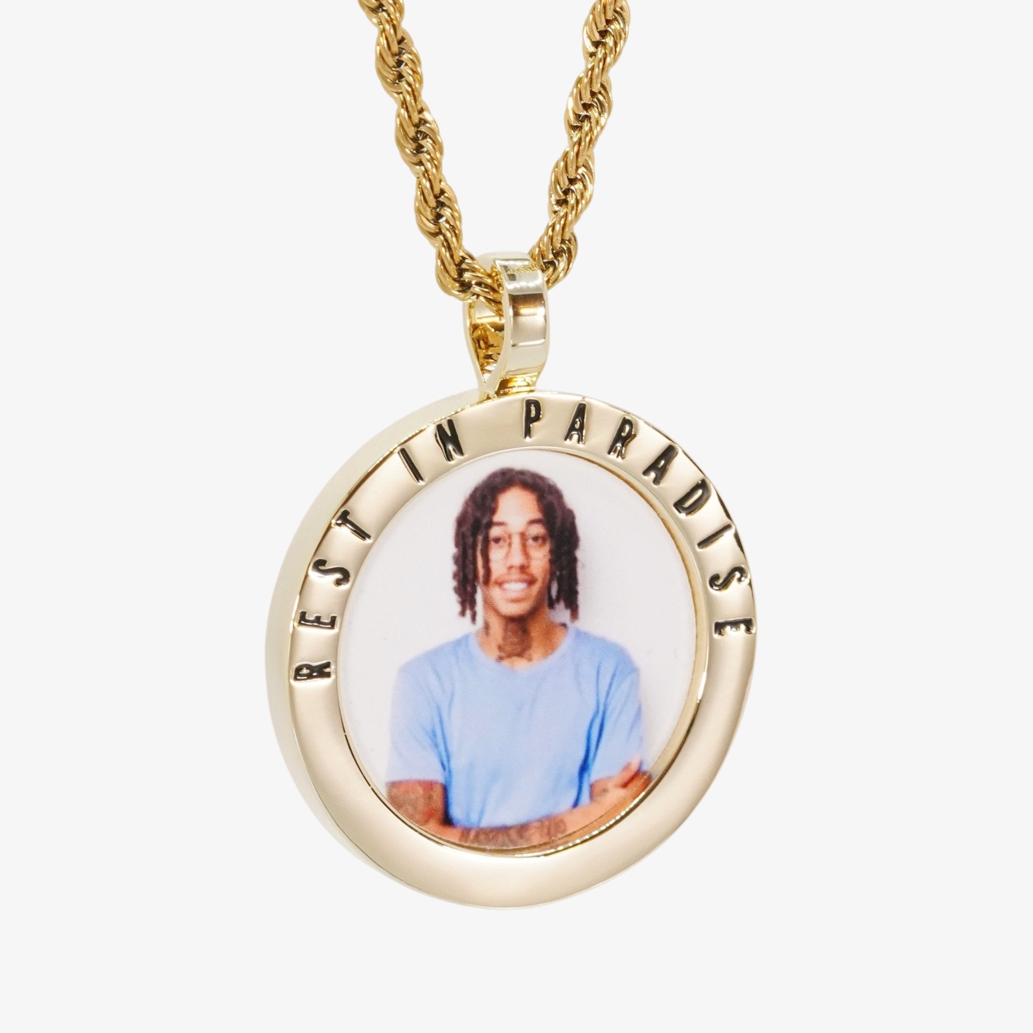 Rest In Paradise Photo Pendant CRNCY