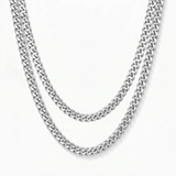 3mm Cuban Stack • Silver CRNCY