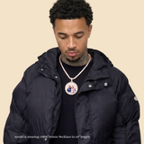 Iced Silhouette Photo Pendant