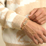 Custom Moissanite Initial Bracelet