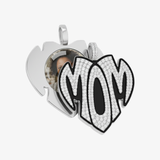 MOM Heart Photo Pendant