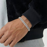 8MM Moissanite Cuban Bracelet