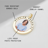 Rest In Paradise Photo Pendant