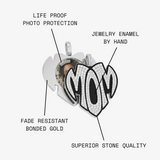 MOM Heart Photo Pendant