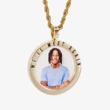 Custom Message Photo Pendant