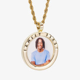 Custom Message Photo Pendant