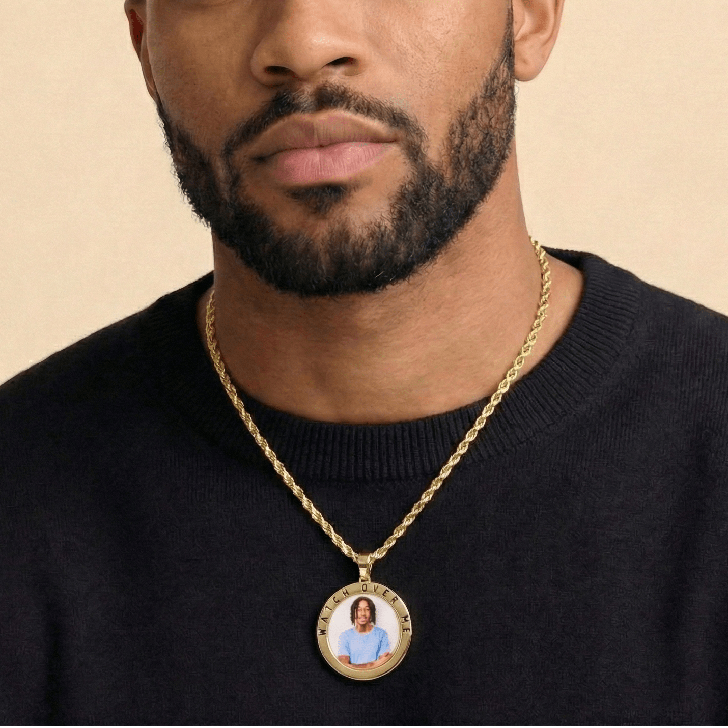 Custom Message Photo Pendant CRNCY