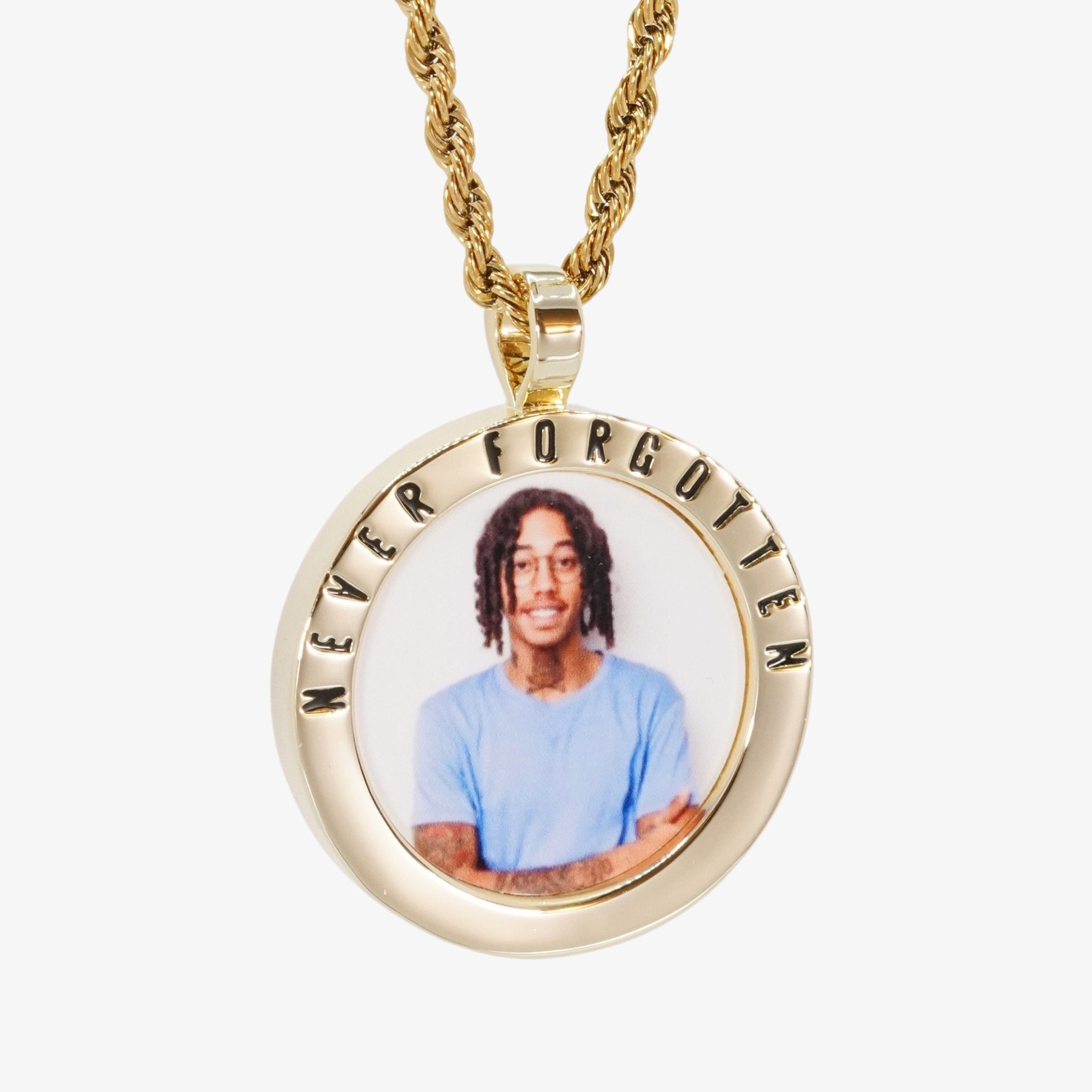 Custom Message Photo Pendant CRNCY