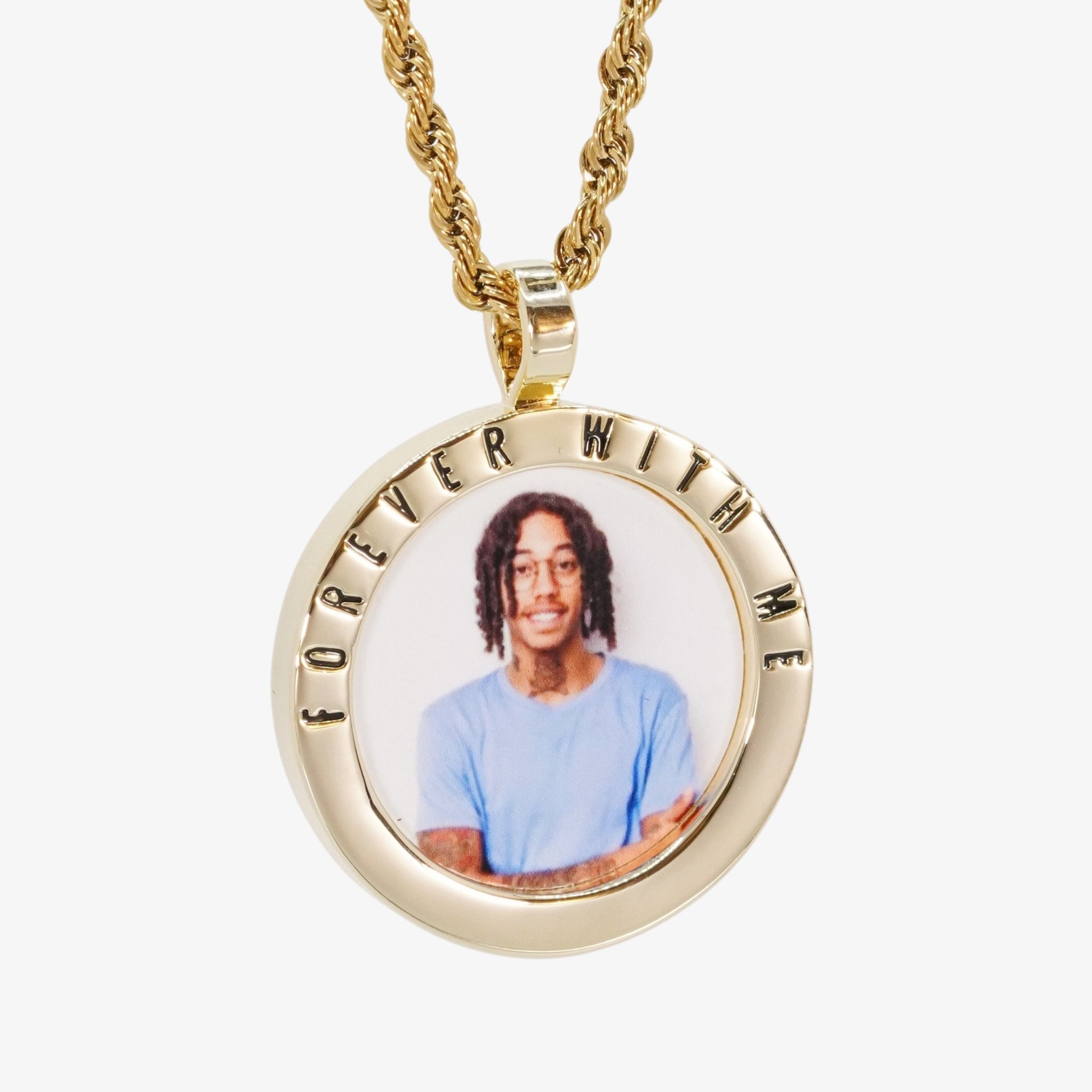 Custom Message Photo Pendant CRNCY
