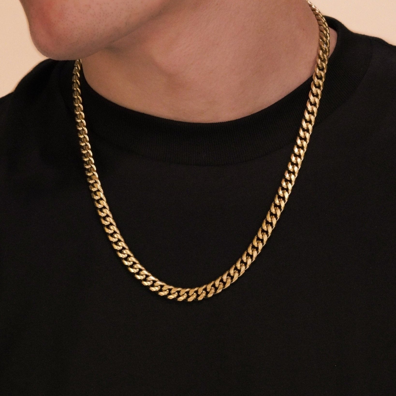 8mm Cuban Chain (Iced Clasp) CRNCY